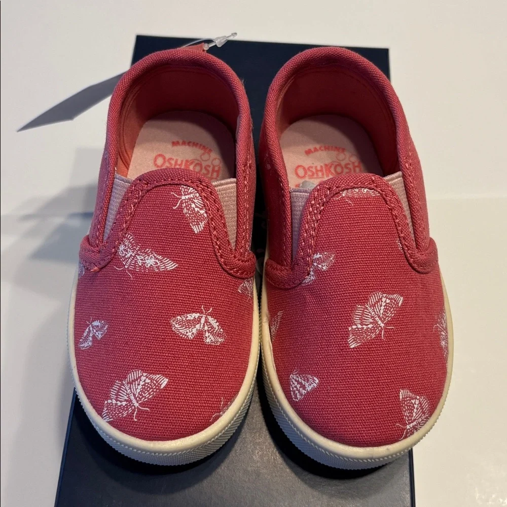 OshKosh B'Gosh Slip-On Butterfly Theme Sneakers